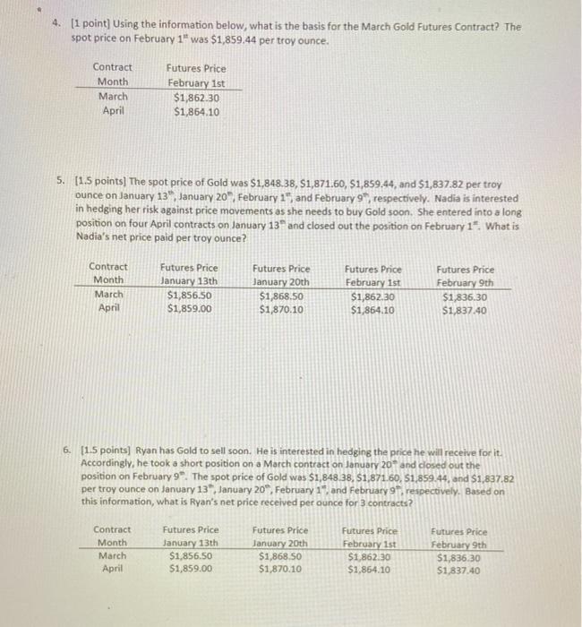 Show all work please. 4. What is the basis for the