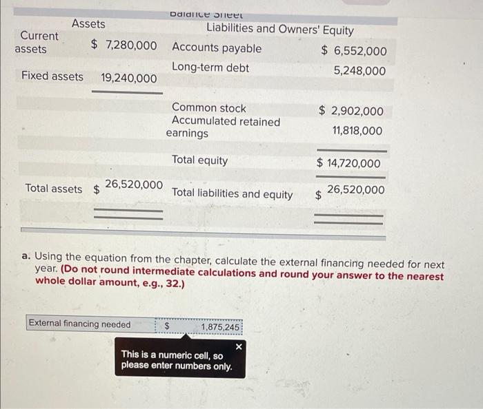 a sales growth of 20 percent for next year. The current financial