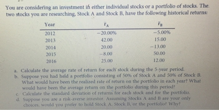 Repeat problem witg values of 4-%, 10%, -11%, 40%, and 11.4% for
