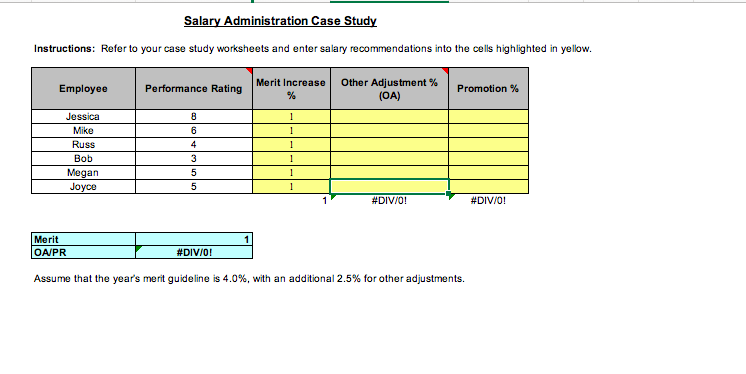 Fill out this table based on the following information: Instructions: You are