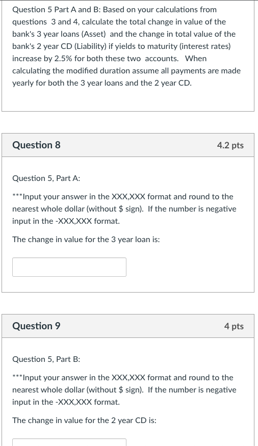 following information on liabilities to calculate the weighted average duration for each