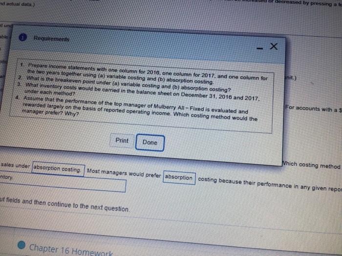 goods sold. 2016 2017 bal be as favora Sales 22.000 tons 22.000