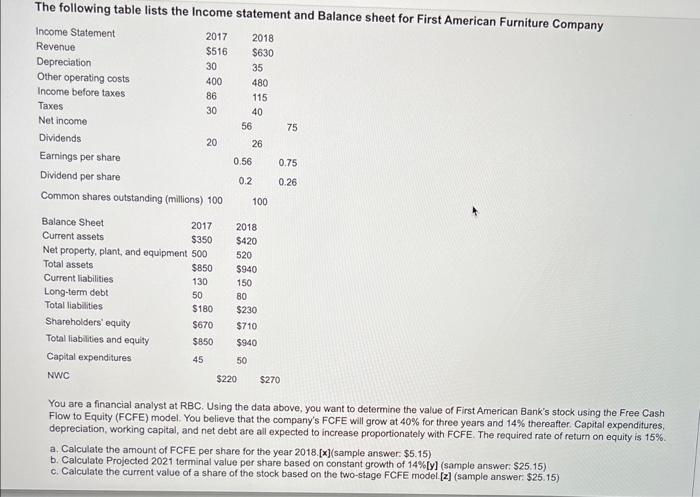 please help me and make sure the answer is correct You are