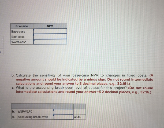 $830,000, have a 4-year life, and have no salvage value; depreciation is