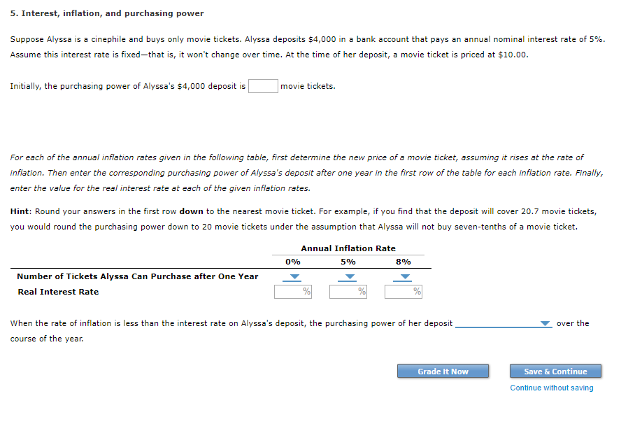 college student's annual purchases. Suppose the following table shows information on the