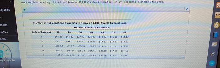 simple-Interestor add-on methods to compute finance charges Comparing Loan Payments Using the