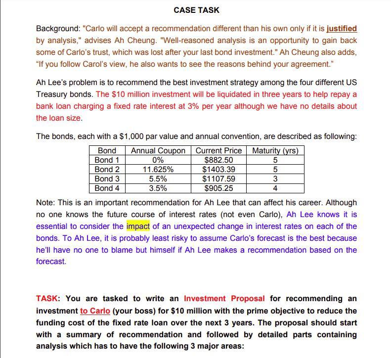 most on excess cash in the company, Ah Lee once invested a