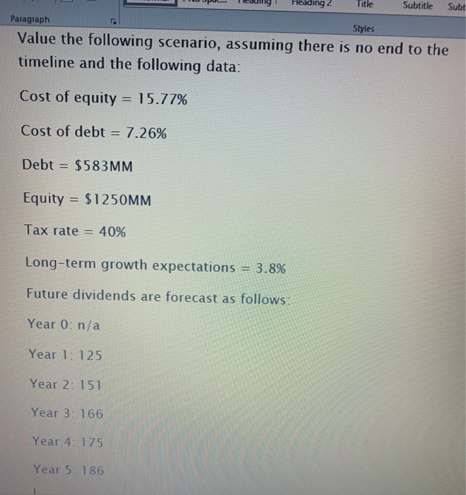explain your answer TCN TICUM 2 TE JUULI SUDL Paragraph Styles Value