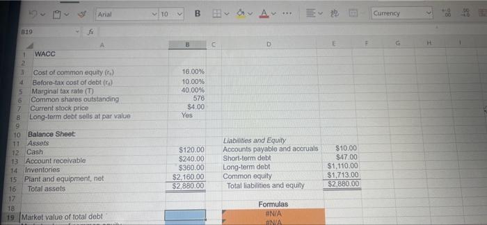 is 16%, its before-tax cost of debt is 10%, and its marginal