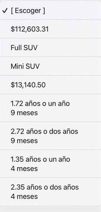 types of vehicles to service UBER. Assume a 10% discount rate QUESTIONS