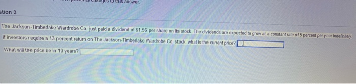  yes the answer tion 3 The Jackson Timberlake Wardrobe Co just