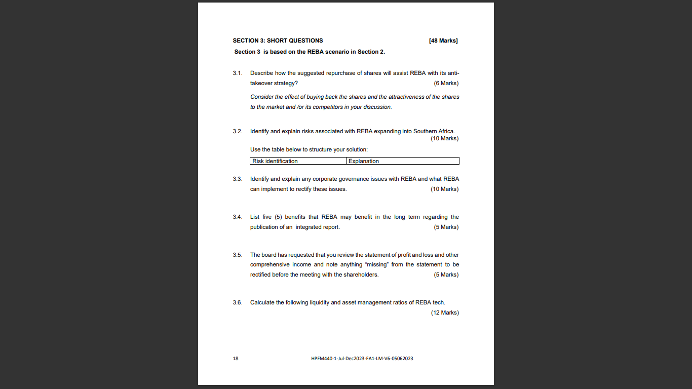 plan is to expand in Southern Africa, sharing a common vision with