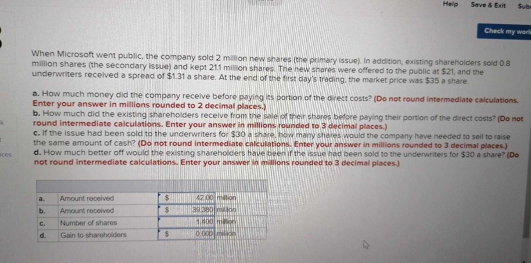  Help Save & Exit Sub: Check my world When Microsoft went