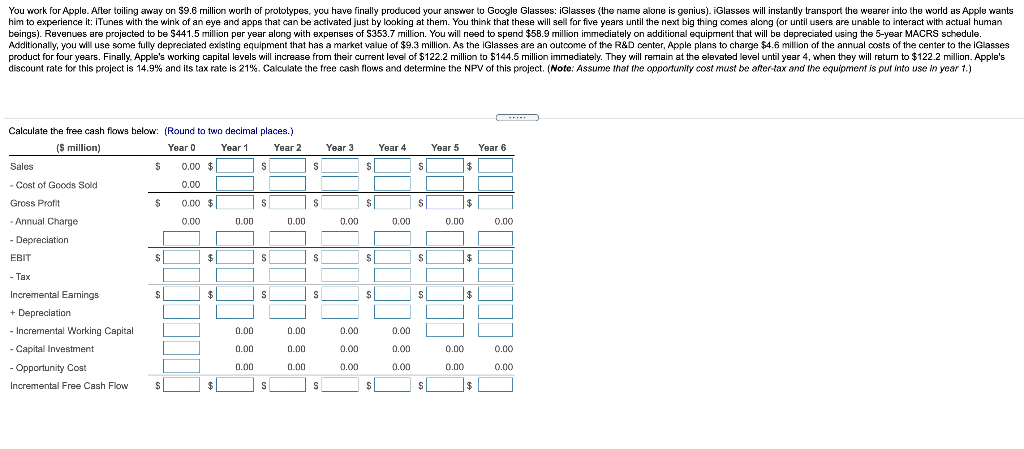 You work for Apple. After toiling away on $9.6 million worth
