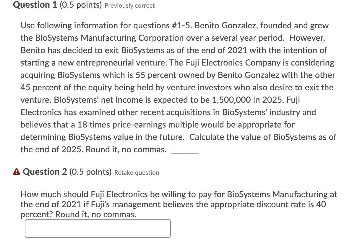 1) 27,000,000 really confused with #2 please help, I keep getting 7028321.53