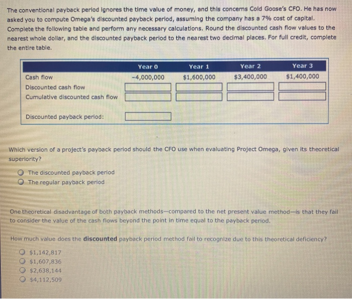 establish and identify a maximum acceptable payback period that helps in their