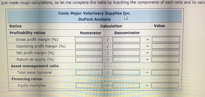  just made rough calculations, so let me complete this table by