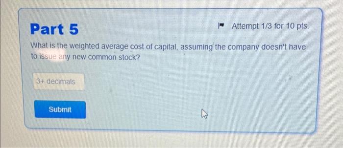 and it is expected to grow by 4% per year Flotation costs