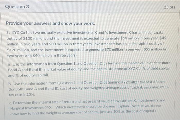 Bond A and Bond B. There are 1500 units of Bond A;