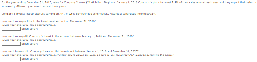 Calculus Help please ? need help with a question increase by 4%