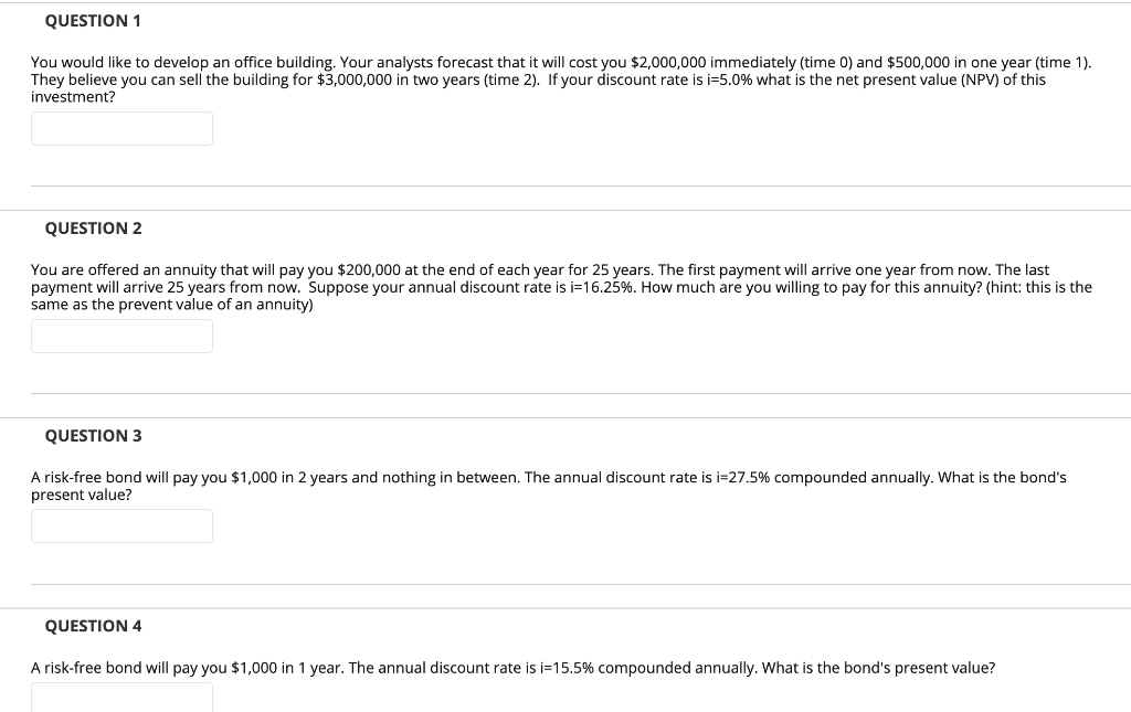  QUESTION 1 You would like to develop an office building. Your