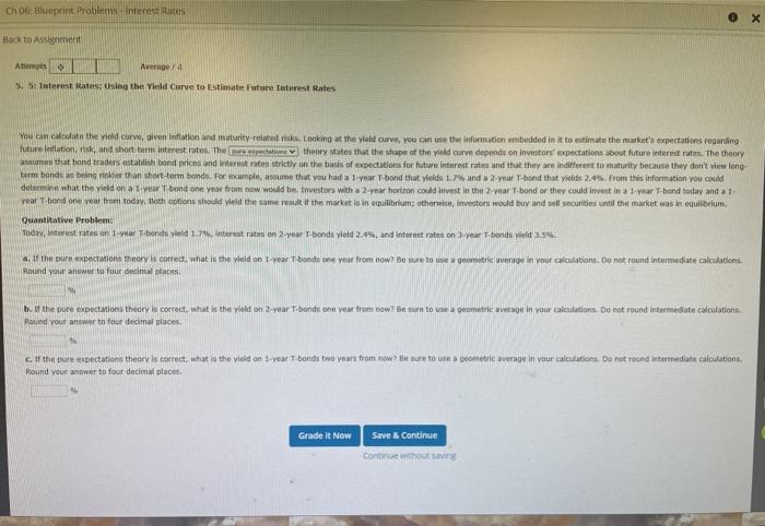  Ch 06: Blueprint Problems interest Rites Back to Assignment Abemos Average