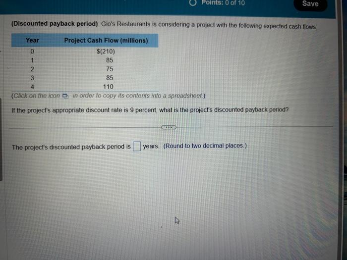 to the answers. (Related to Checkpoint 11.1 and Checkpolnt 11.4) (IRR and