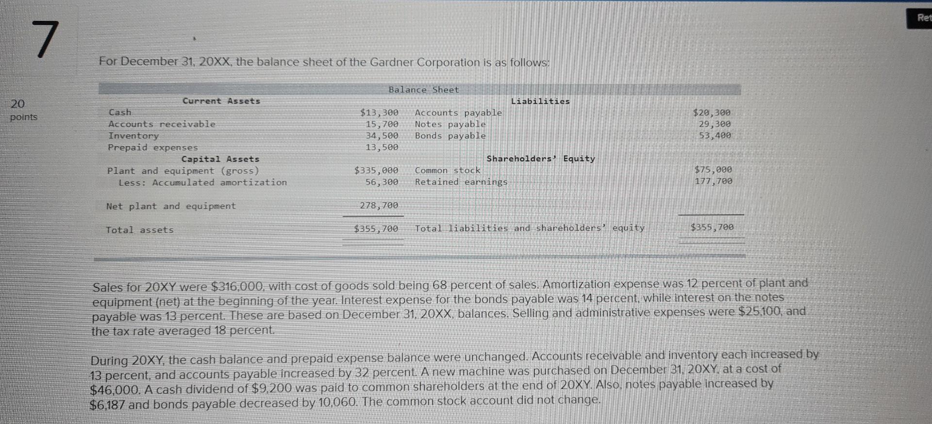 beginning of the year. Interest expense for the bonds payable was 14