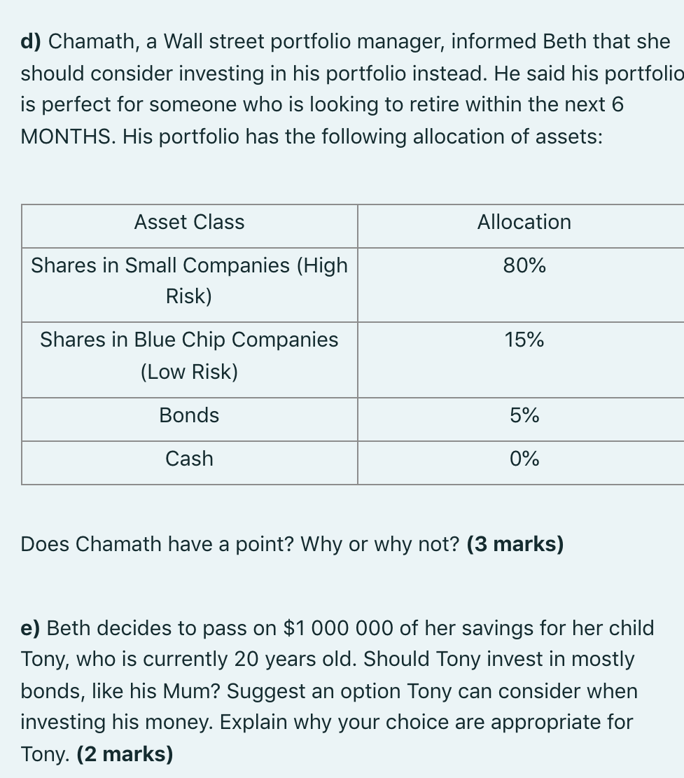 bond with a Face Value (FV) of $3 000 000, as she