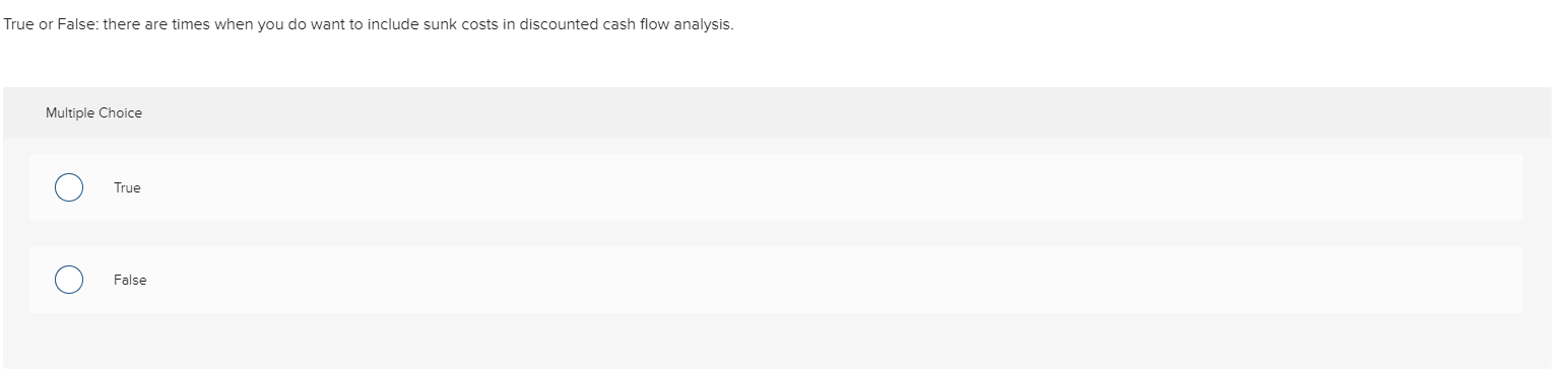  True or False: there are times when you do want to