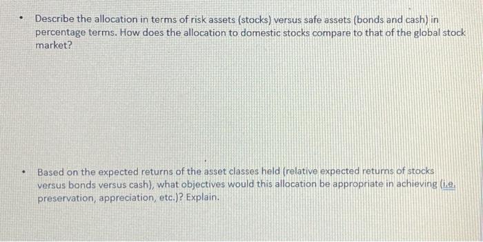 investor risk tolerance, efficient portfolio construction and performance metrics. The following slides