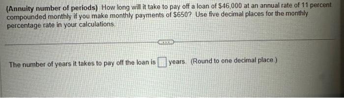 The present value of the annuity is \\( \\$ \\) (Round to