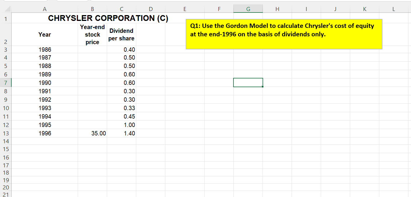 CAN YOU PLEASE DO IT IN EXCEL? THANK YOU. E F G