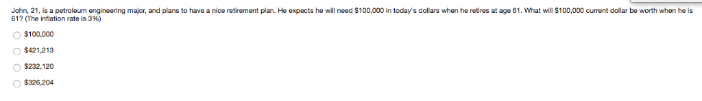 John, 21, is a petroleum engineering major, and plans to have