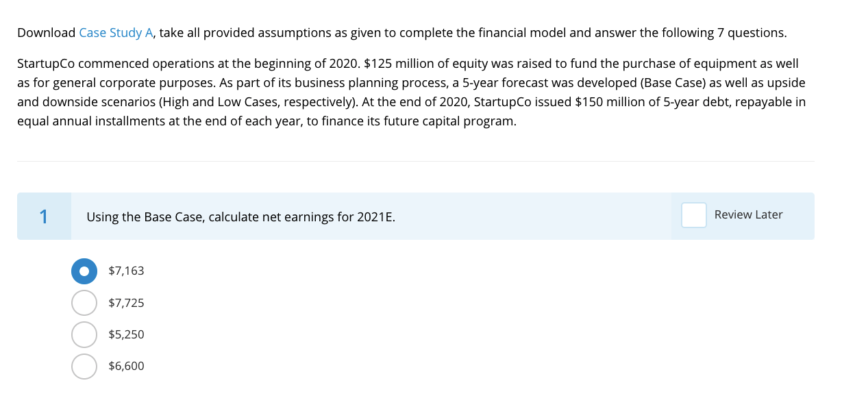 the info you need to answer these questions Download Case Study A,