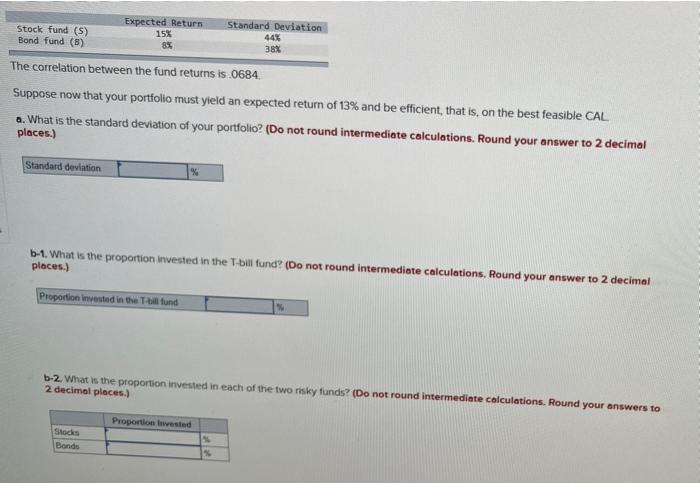 is a stock fund, the second is a long-term government and corporate