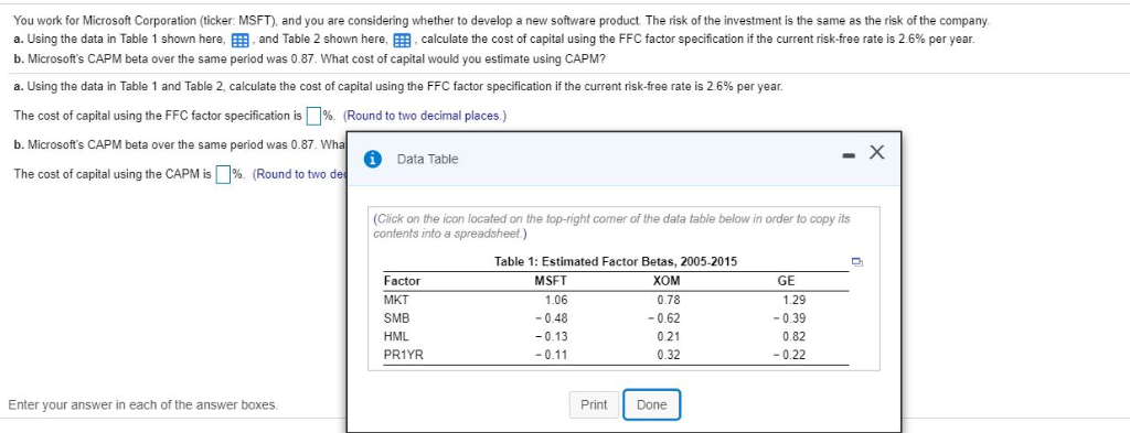 considering whether to develop a new software product. The risk of the