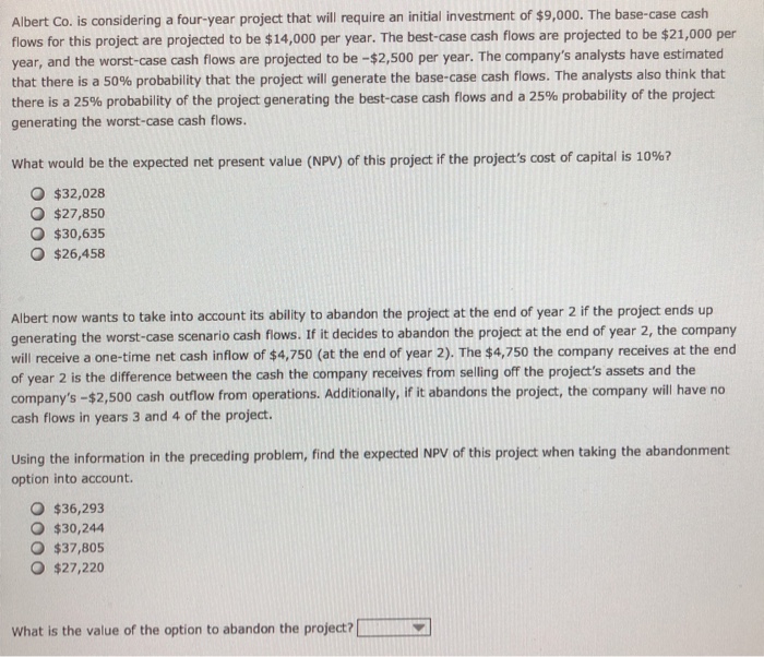 if operating cash flows turn out to be lower than expected. To