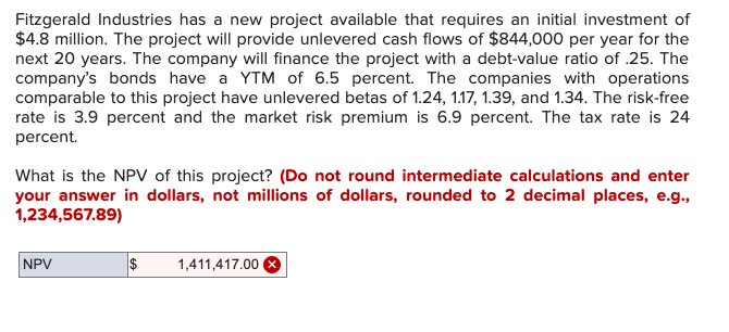 Fitzgerald Industries has a new project available that requires an initial