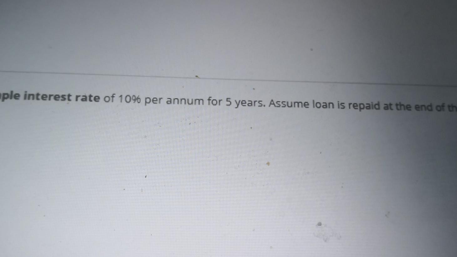 the total amount due (Future Value) on a loan if the principal