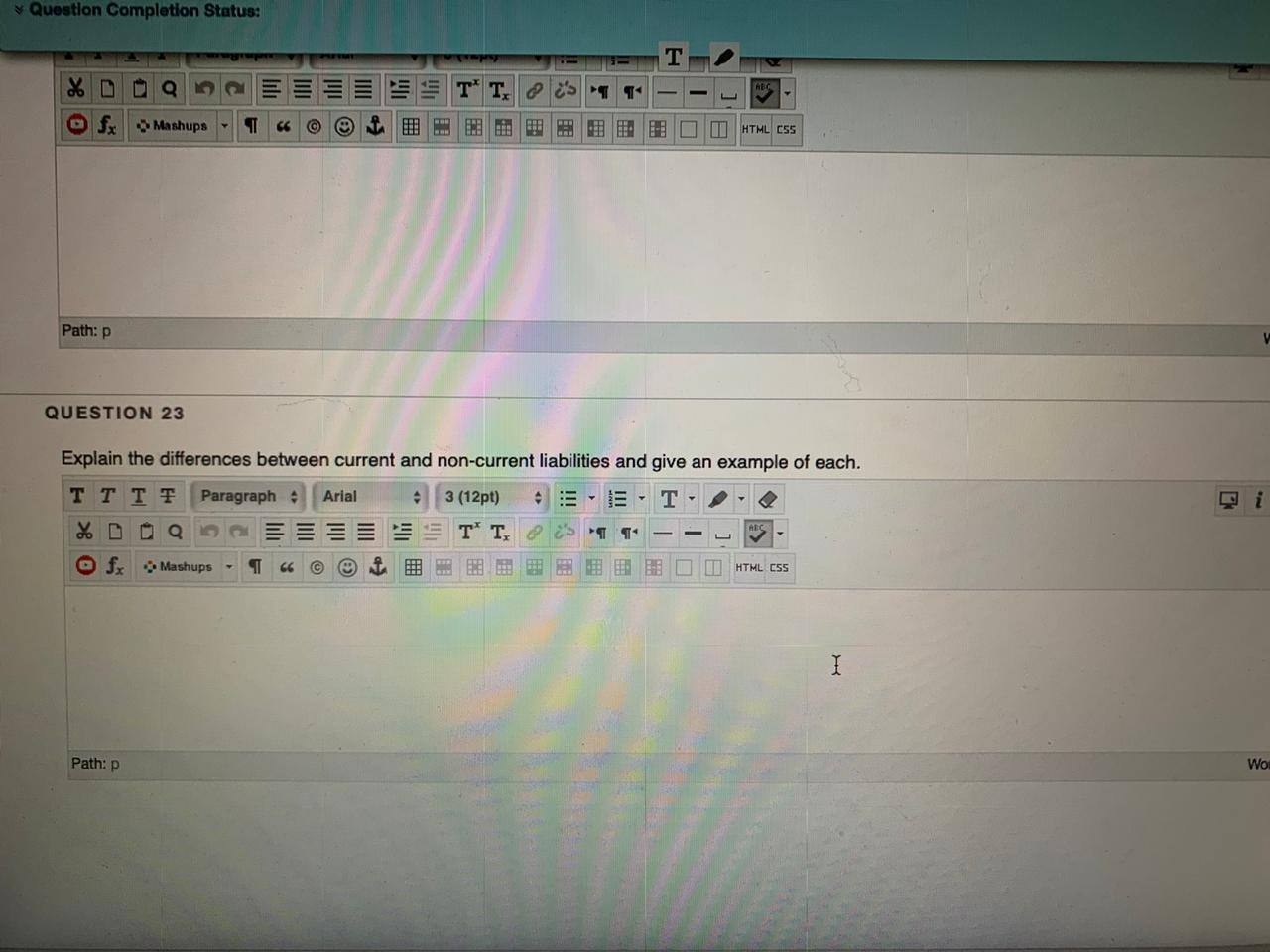Question Completion Status: %D09 O fx Mashups 5 39 T T