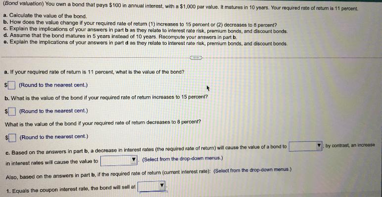  PLEASEEE HELP, i will up vote thank you so much (Bond