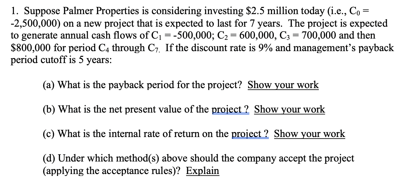 Need help with this Finance problem! The correct answers are as follows,