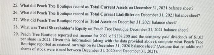 are in dollars. Use this data to construct a Balance Sheet for
