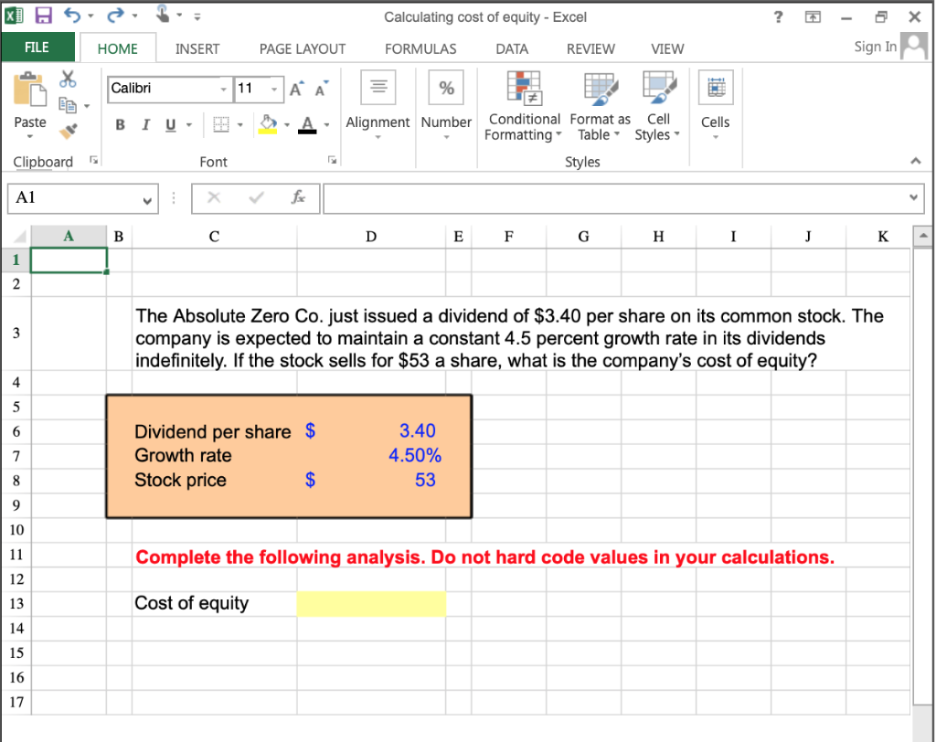 PLEASE ONLY ANSWER USING EXCEL FORMULAS/CELLS - DO NOT GIVE NUMBERS AS