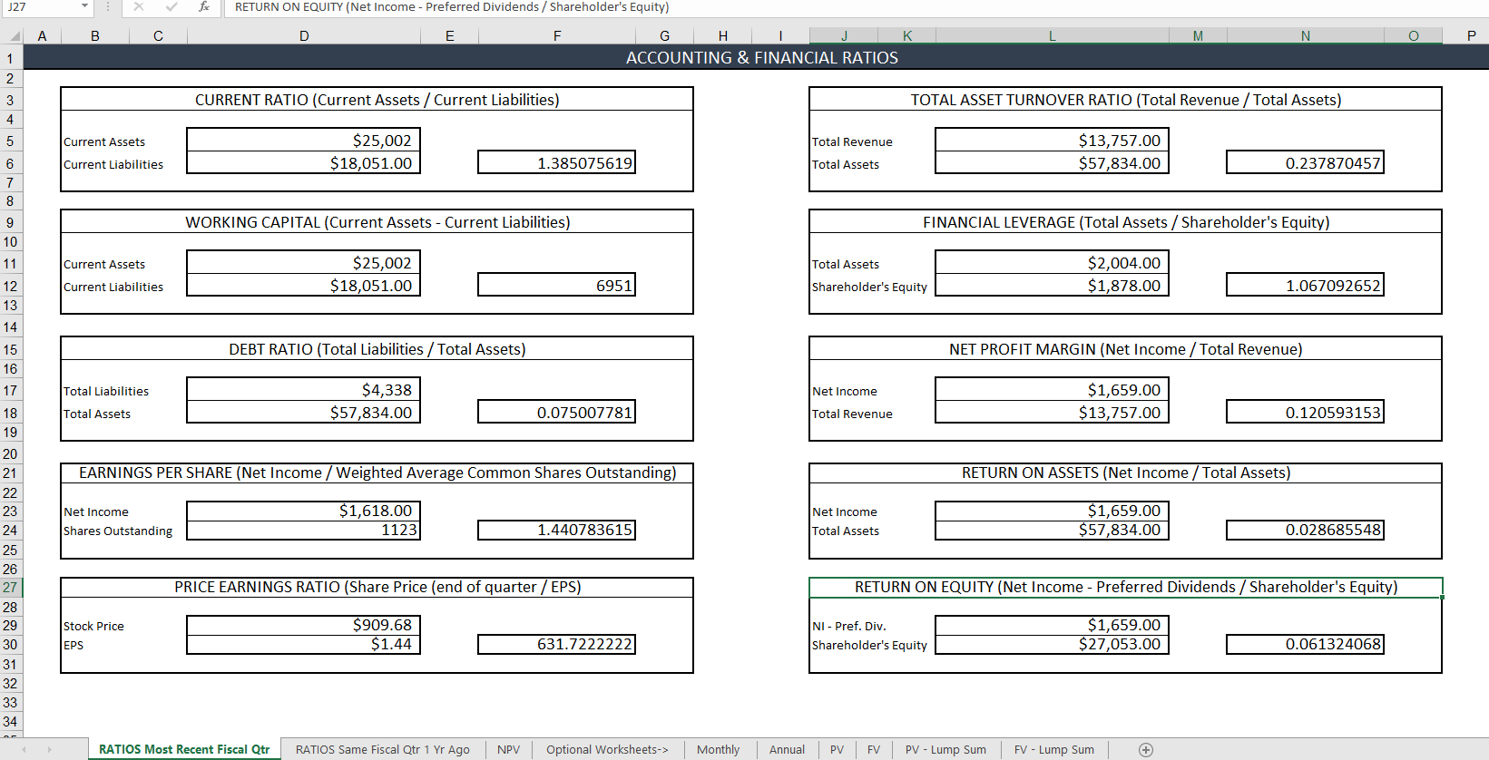 3 & \\\\ \\hline 4 & Initial Investment & \\\\ \\hline 5