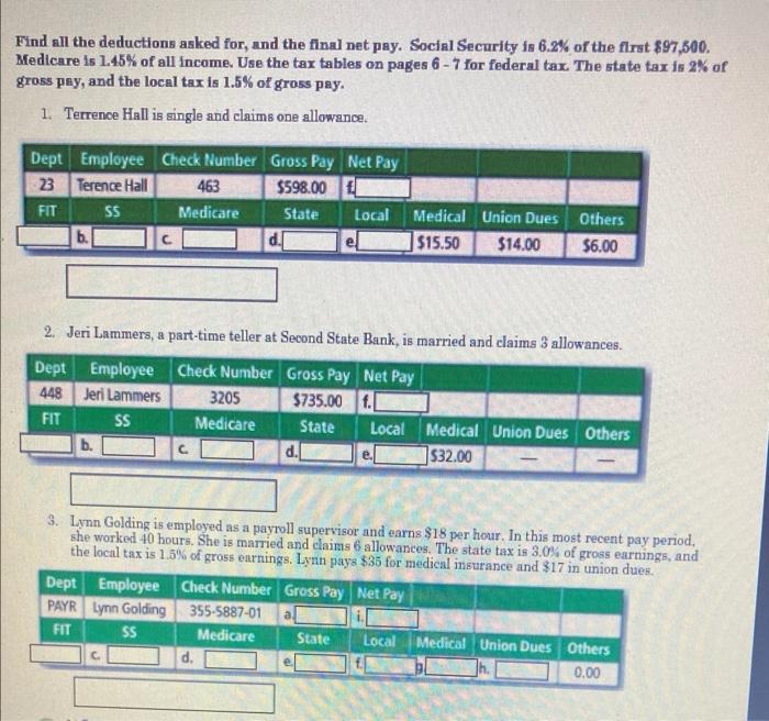 his state's tax rate is 3%. Exemptions Single $2,000 Married 4,000 Each