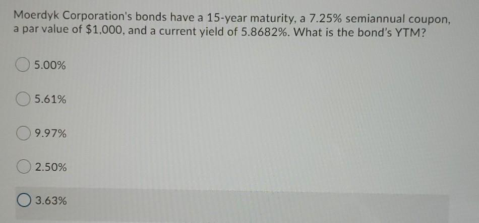 with 15 years to maturity, an 8.25% nominal coupon, semiannual payments, and