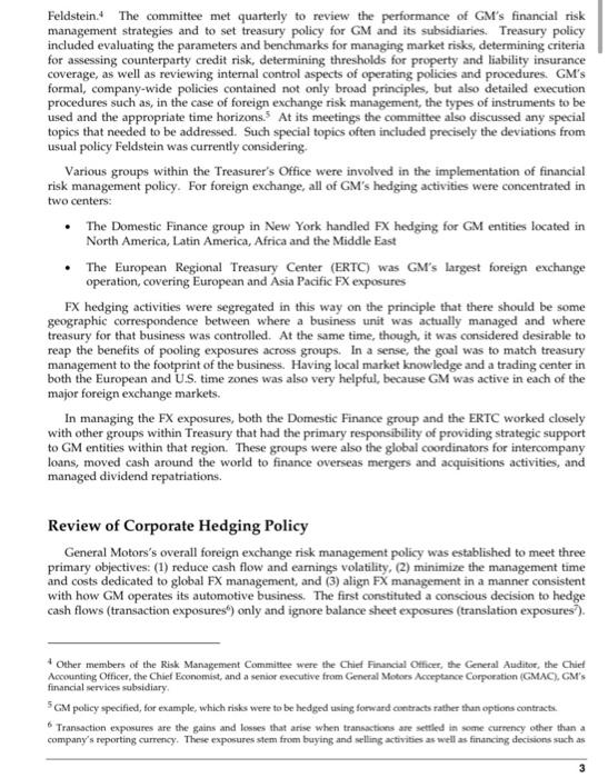 not reflect the actual operations of General Motors Corp. Exhibit 10 GM