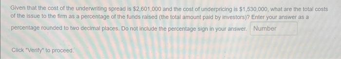 the offering is compiete? correct response: 26,368,000 Cilck Verify to proceed to